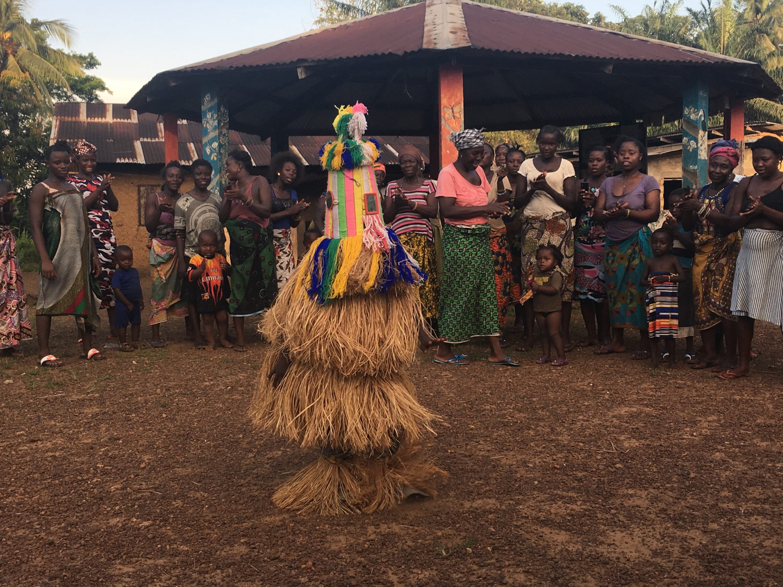 Traditional dance being performed by local women